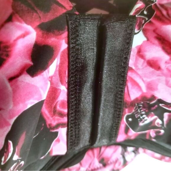 Torrid Pink Rose Skull Push-Up Wire-Free Microfiber 360° Back Smoothing Bra NWT - Picture 8 of 10